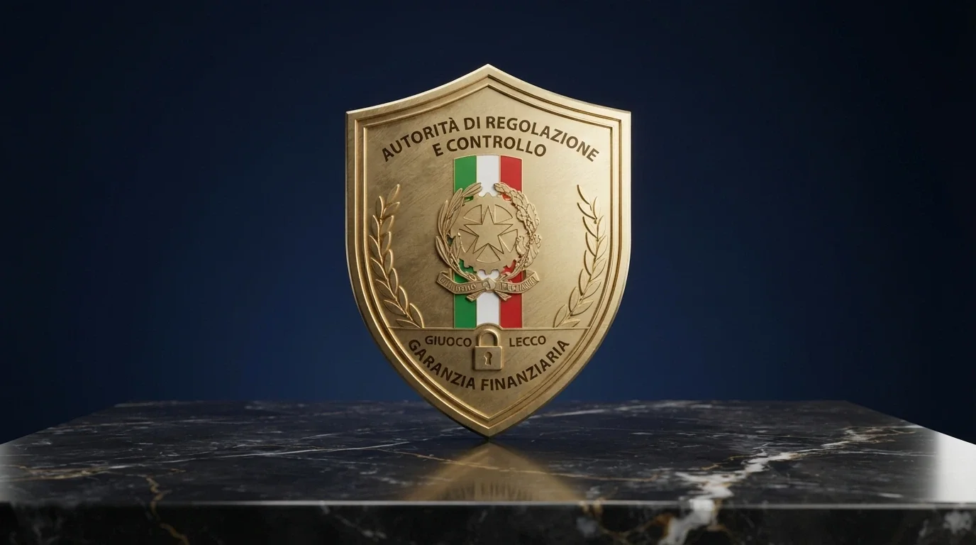 Il logo ufficiale dell'Agenzia delle Dogane e dei Monopoli su sfondo con elementi della bandiera italiana
