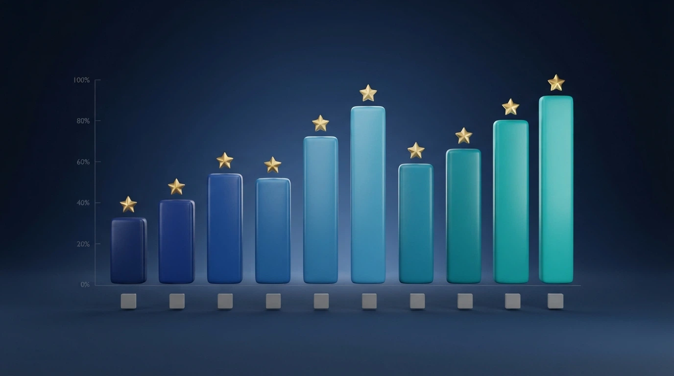 Una griglia di loghi dei 10 operatori ADM recensiti disposti su sfondo neutro, con stelle di valutazione accanto a ciascuno