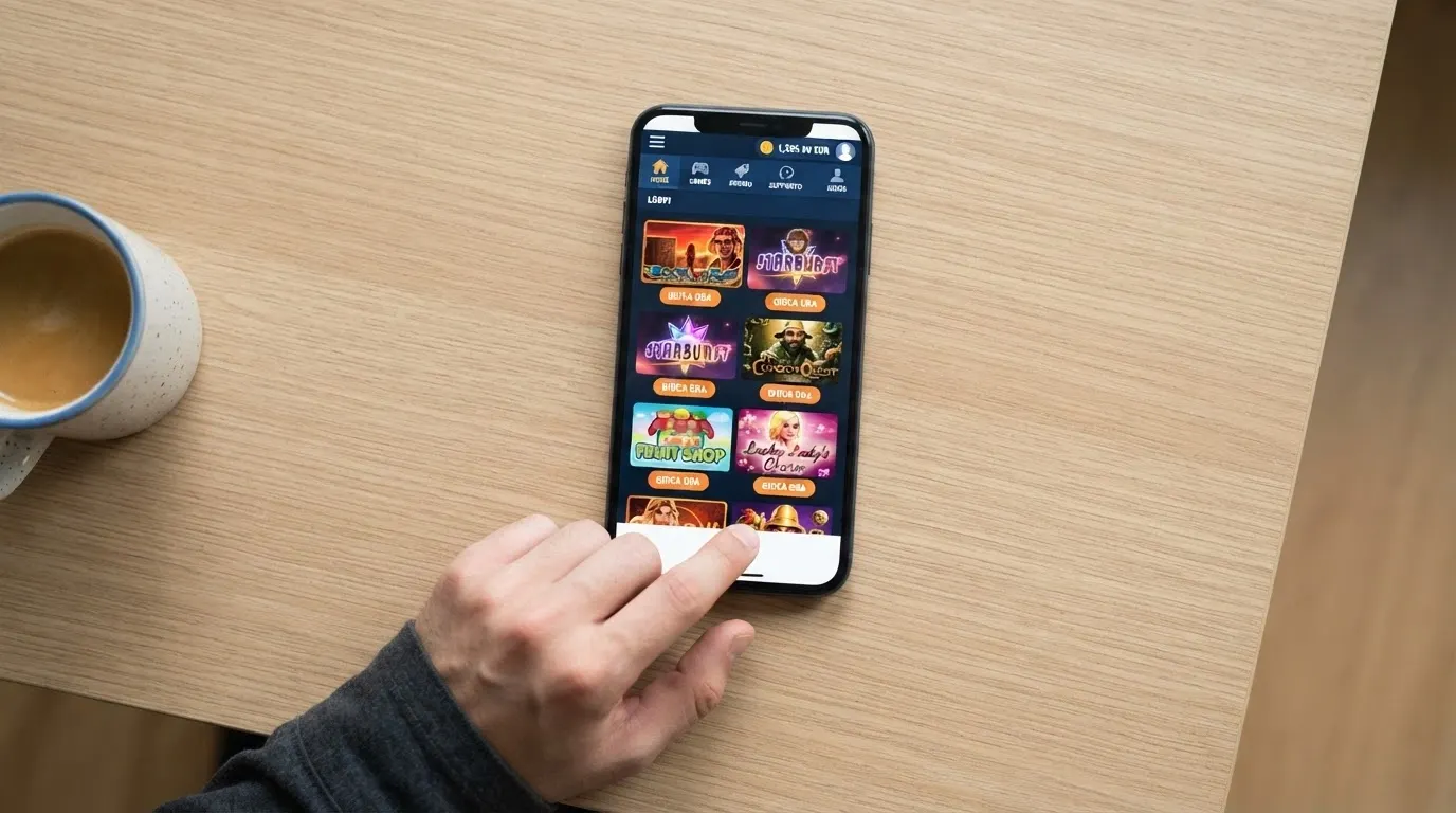 Schermata della lobby giochi della piattaforma online del Casinò di Sanremo su browser mobile
