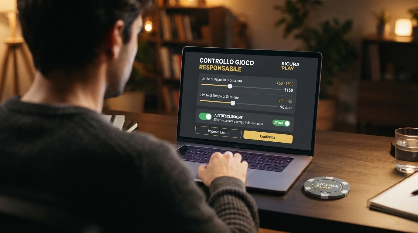 Pannello di controllo degli strumenti di gioco responsabile in un casinò online ADM: limiti di deposito, tempo e autoesclusione